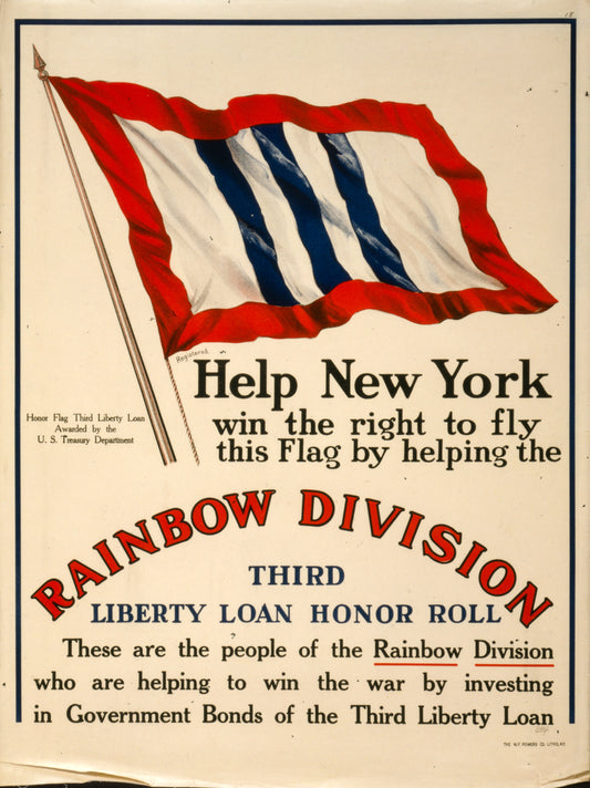 A picture of Help New York win the right to fly this flag by helping the Rainbow Division