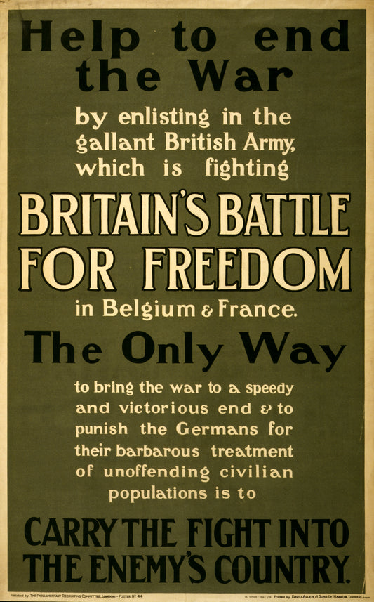 A picture of Help to end the war by enlisting ... carry the fight into the enemy's country