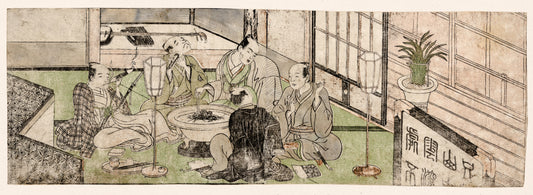 A picture of Hibachi o kakomu gonin no otoko