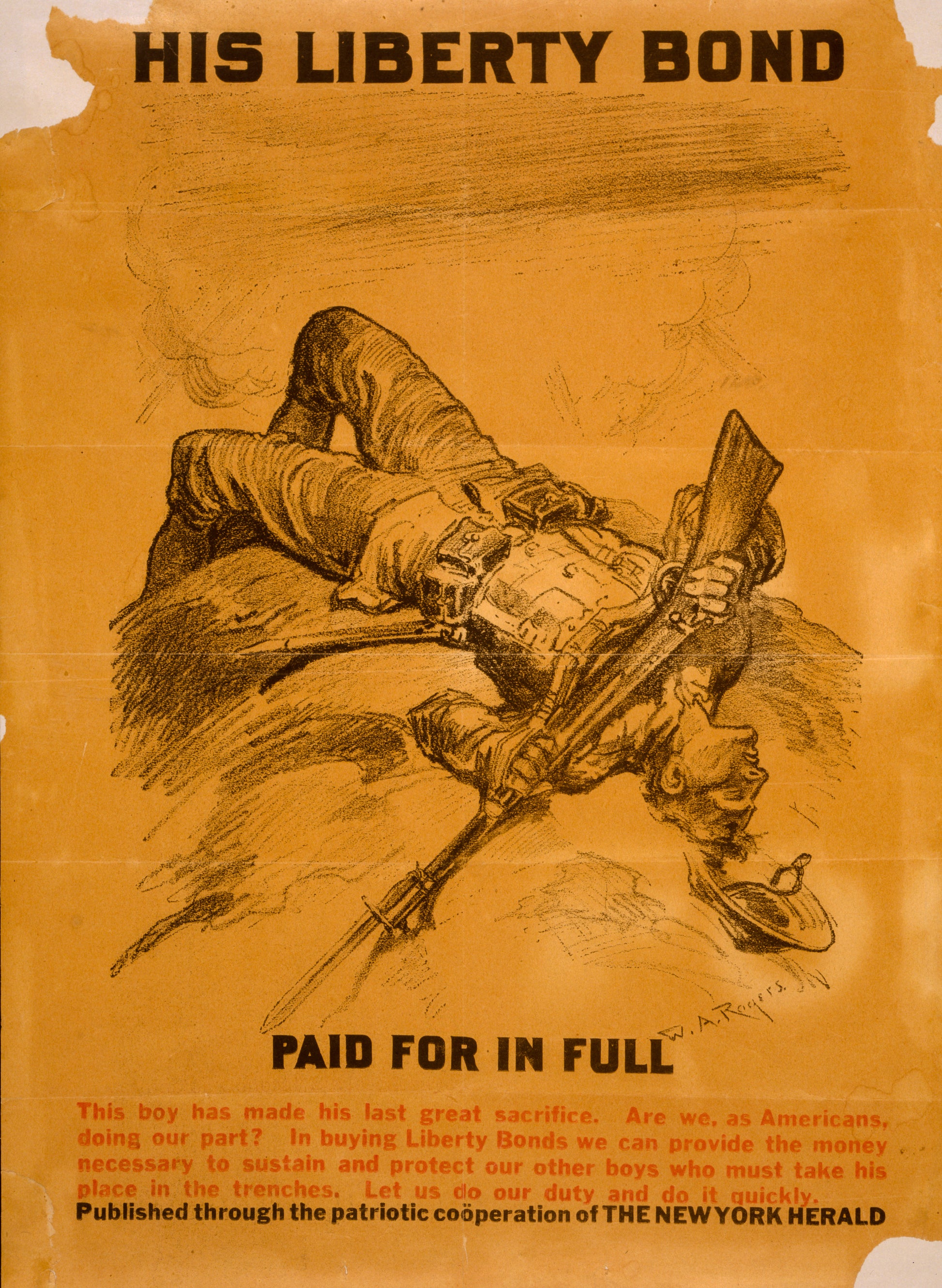 A picture of His Liberty Bond, paid for in full
