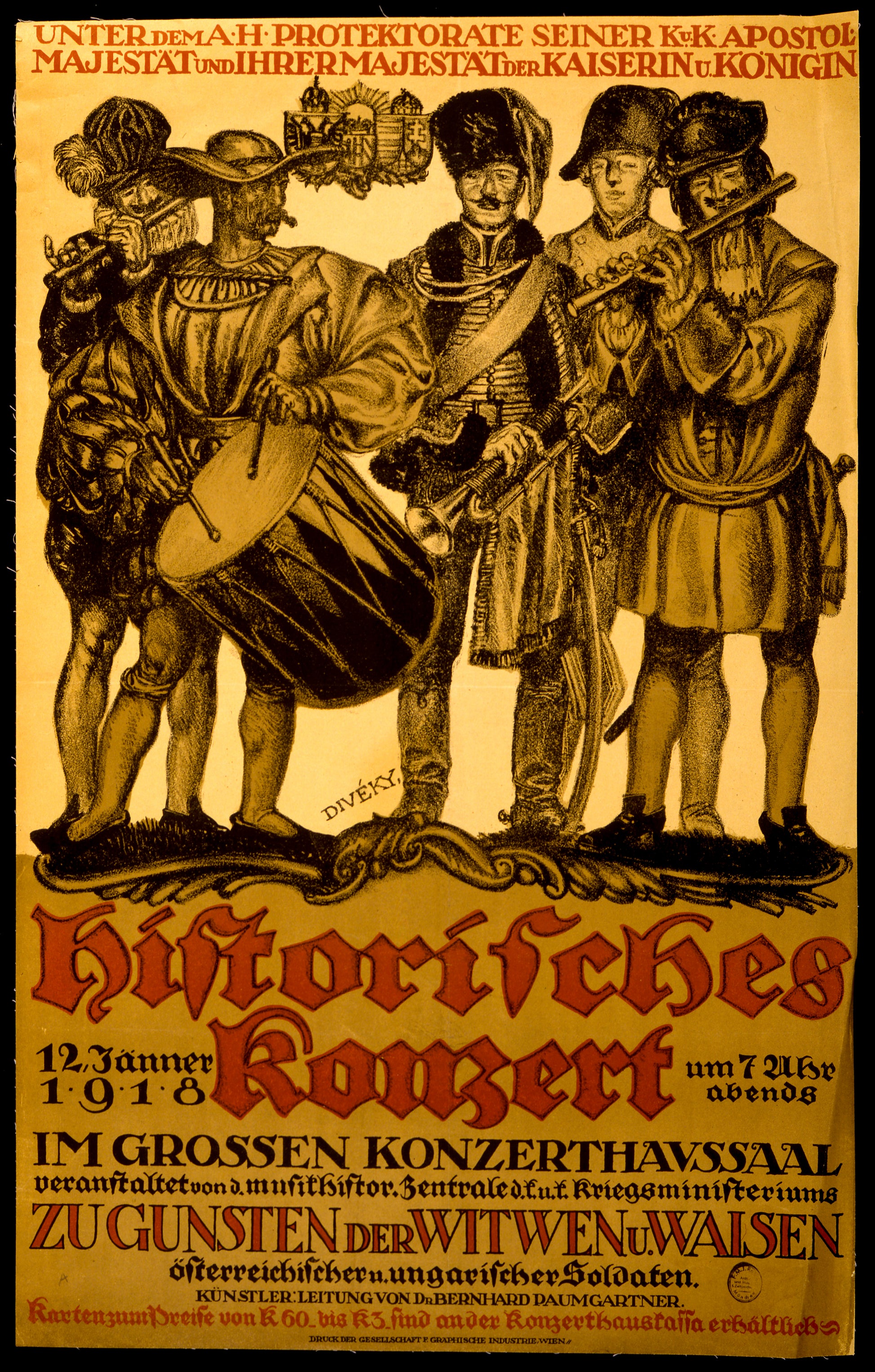 A picture of Historisches Konzert ... zu gunsten der Witwen u. Waisen ...