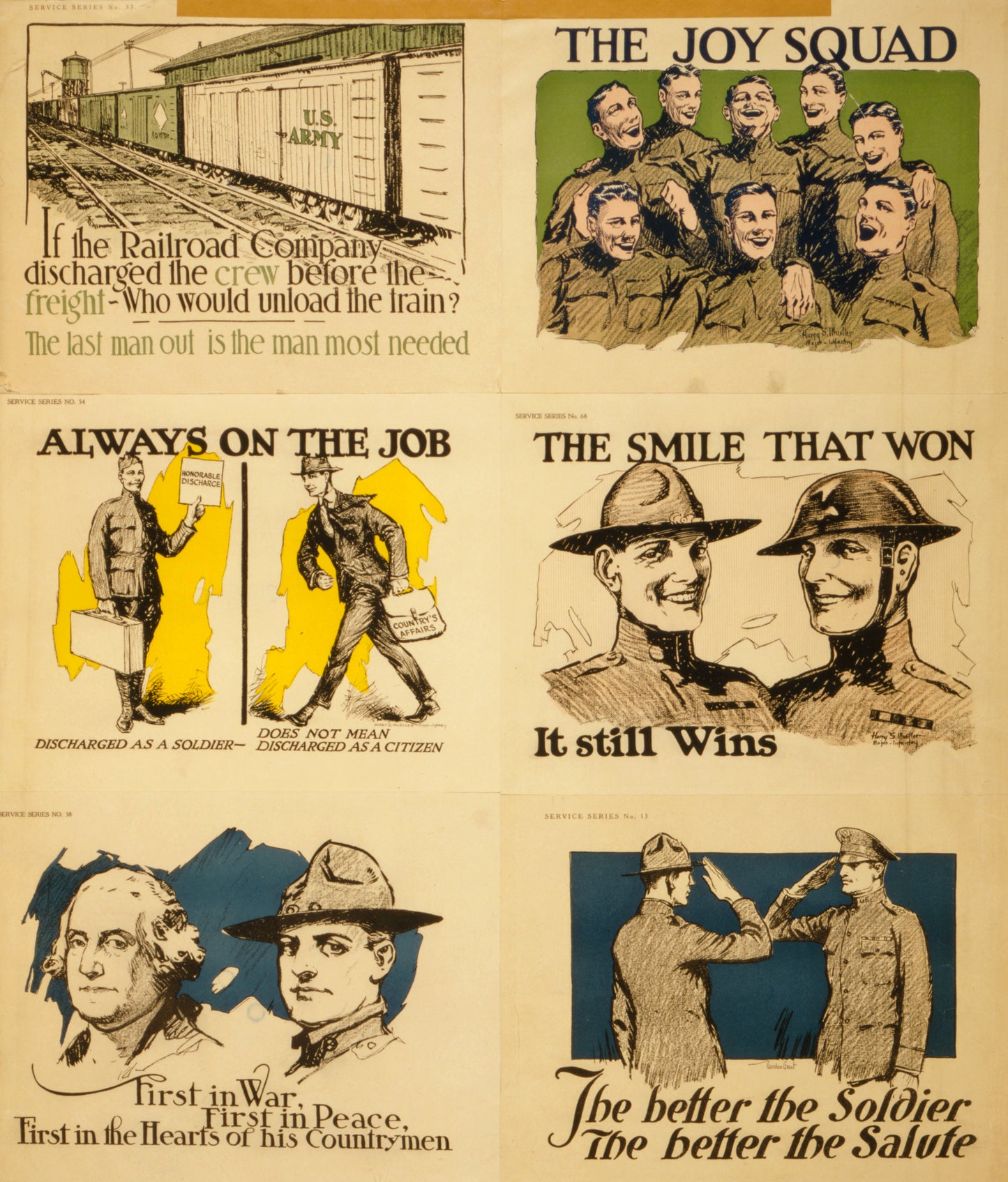 A picture of If the railroad company discharged the crew before the freight, who would unload the train? The last man out is the man most needed