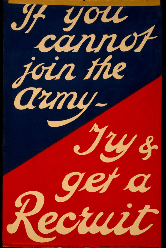 A picture of If you cannot join the army - Try & get a recruit