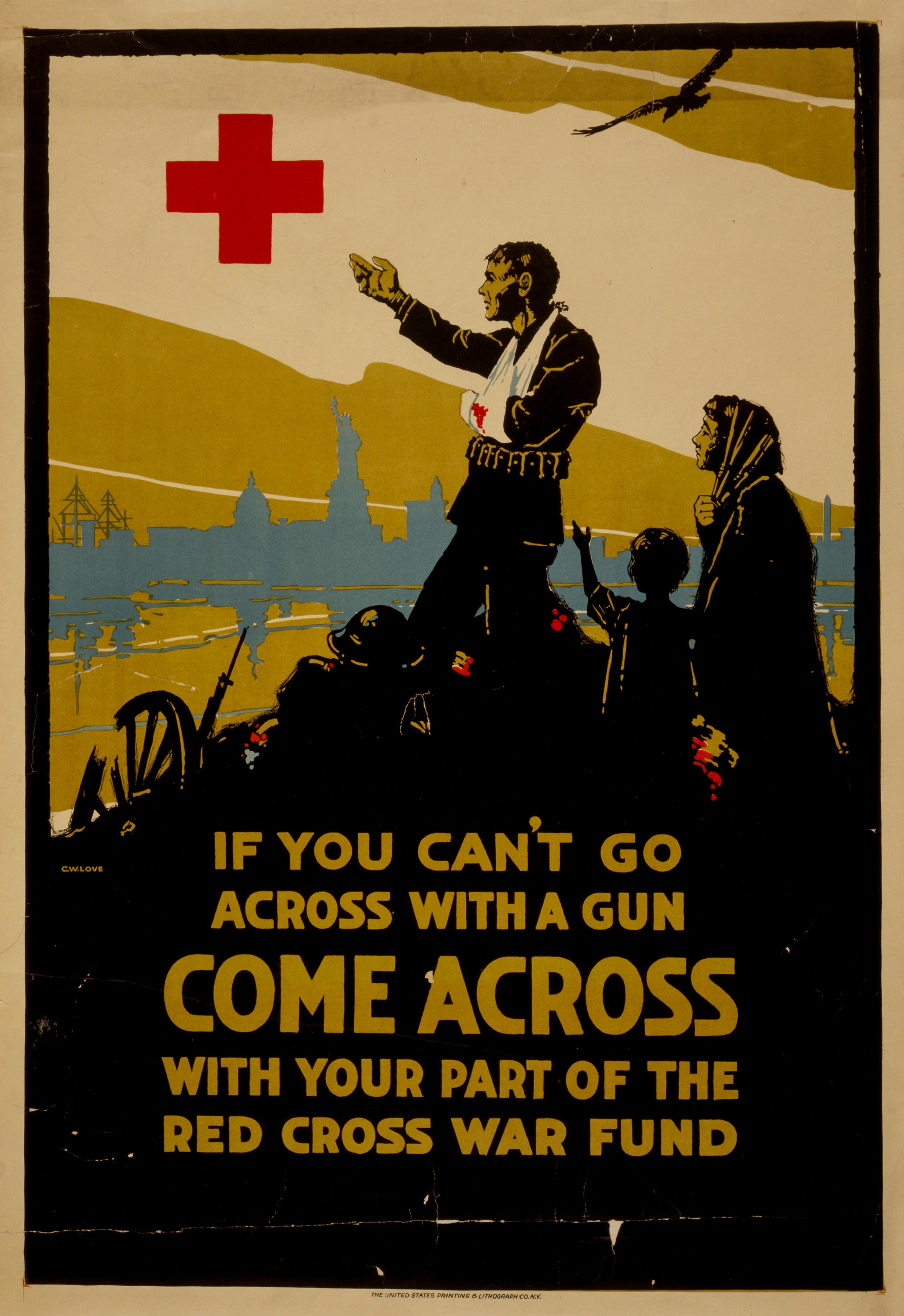 A picture of If you can't go across with a gun, come across with your part of the Red Cross war fund