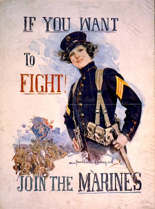 A picture of If you want to fight! Join the Marines