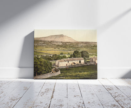 A picture of Ingleborough from Chapel-le-Dale, Yorkshire, England