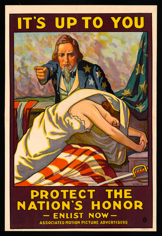 A picture of It's up to you--Protect the nation's honor, enlist now