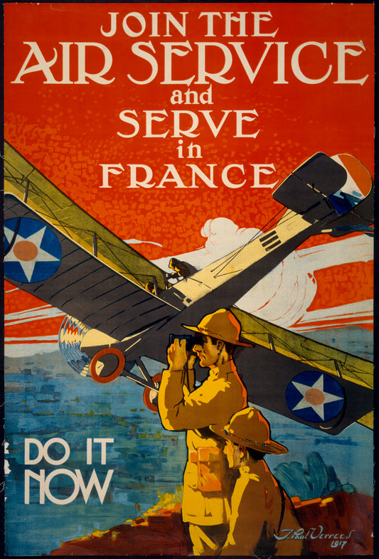 A picture of Join the air service and serve in France--Do it now