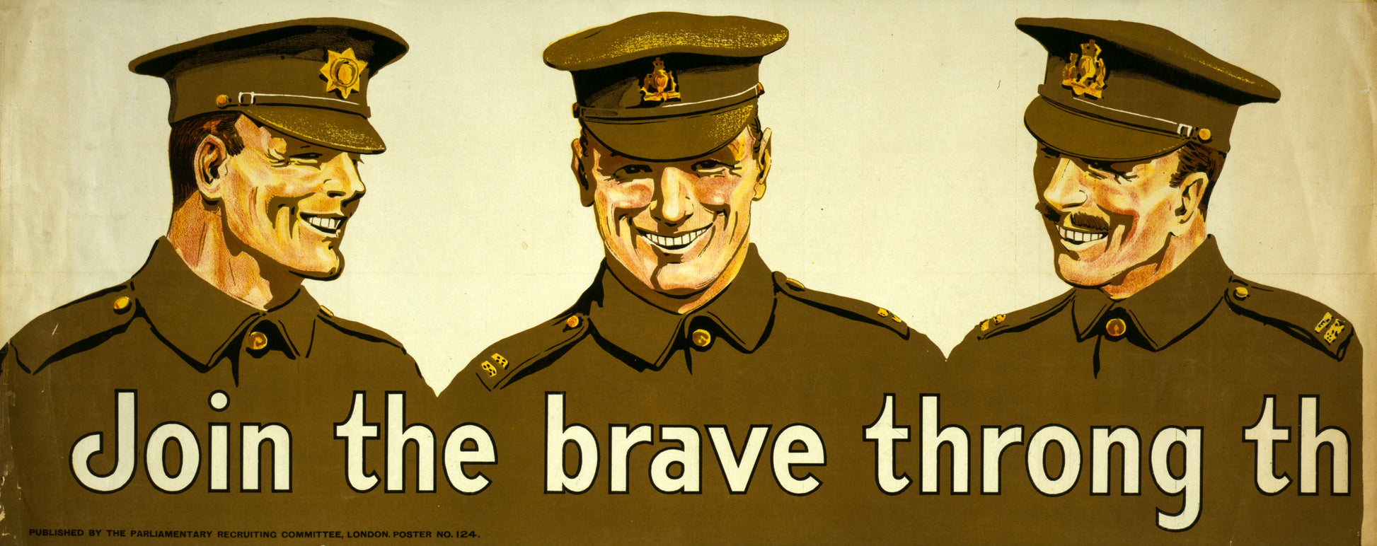 A picture of Join the brave throng that goes marching along