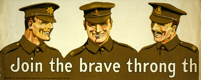 A picture of Join the brave throng that goes marching along