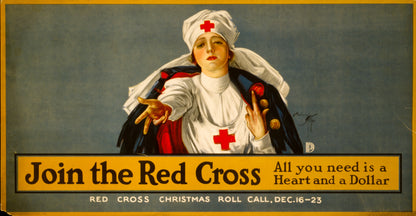 A picture of Join the Red Cross - all you need is a heart and a dollar Red Cross Christmas roll call, Dec. 16-23 /