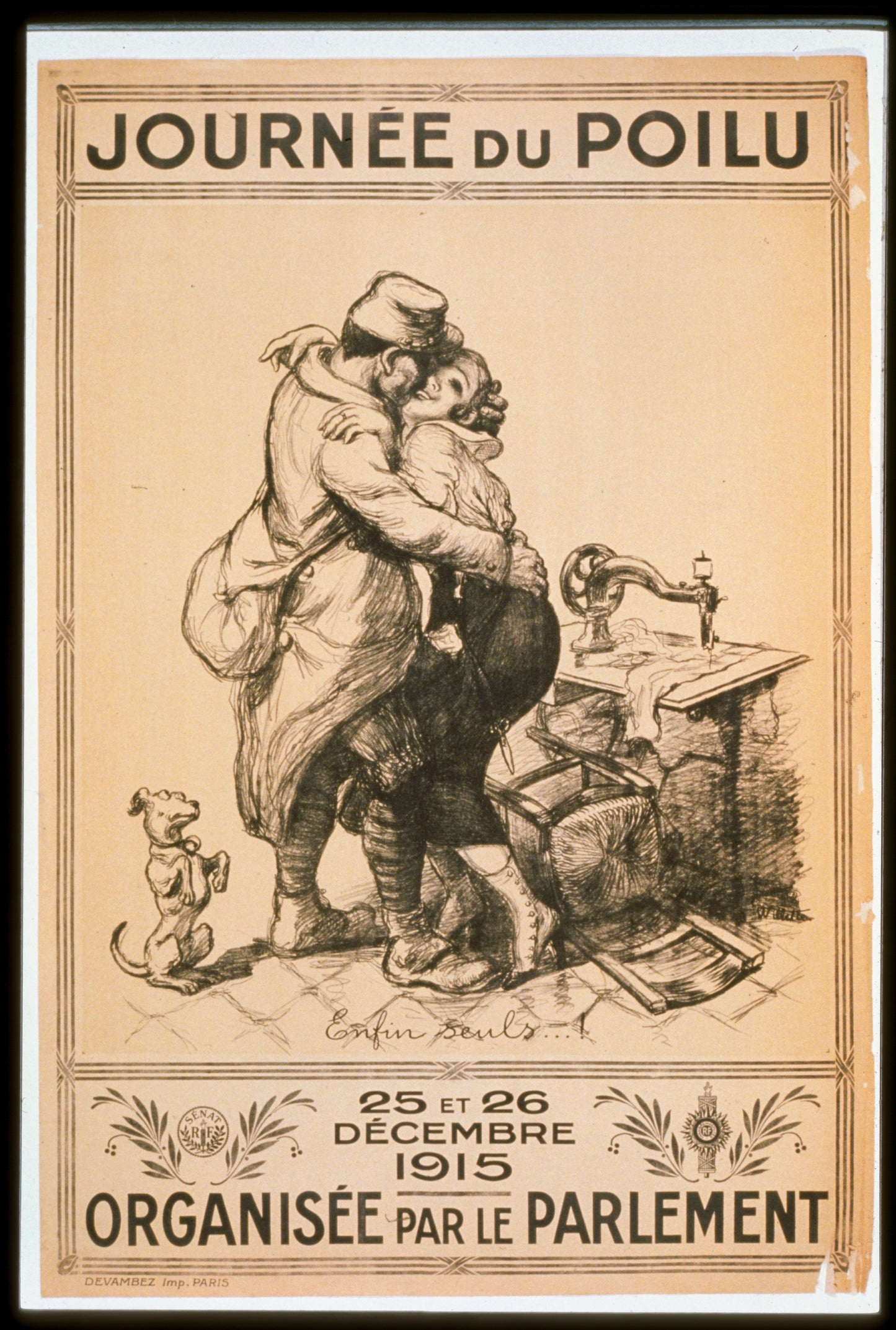 A picture of Journé du Poilu. 25 et 26 décembre 1915. Organisée par le   parlement