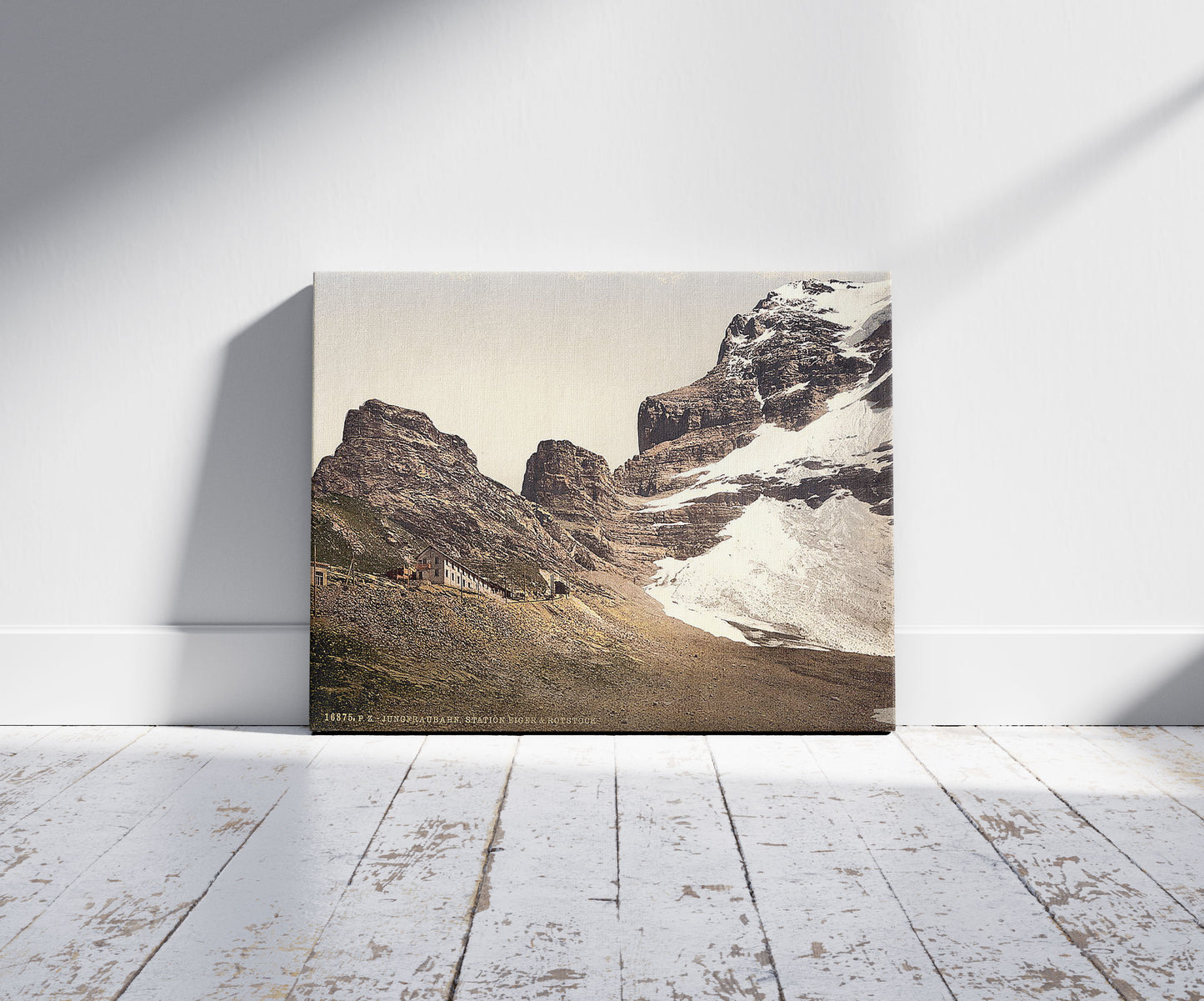 A picture of Jungfrau, railroad station, Eiger and Rothstock, Bernese Oberland, Switzerland