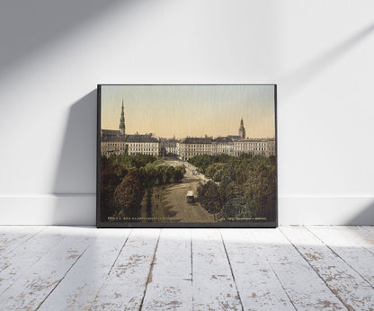 A picture of Kalkstrasse and the promenade, Riga, Latvia