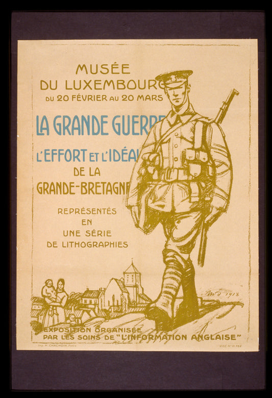 A picture of La Grande Guerre. L'effort et l'idéal de la Grande-Bretagne. Représentés en une série de lithographies. Musée du Luxembourg