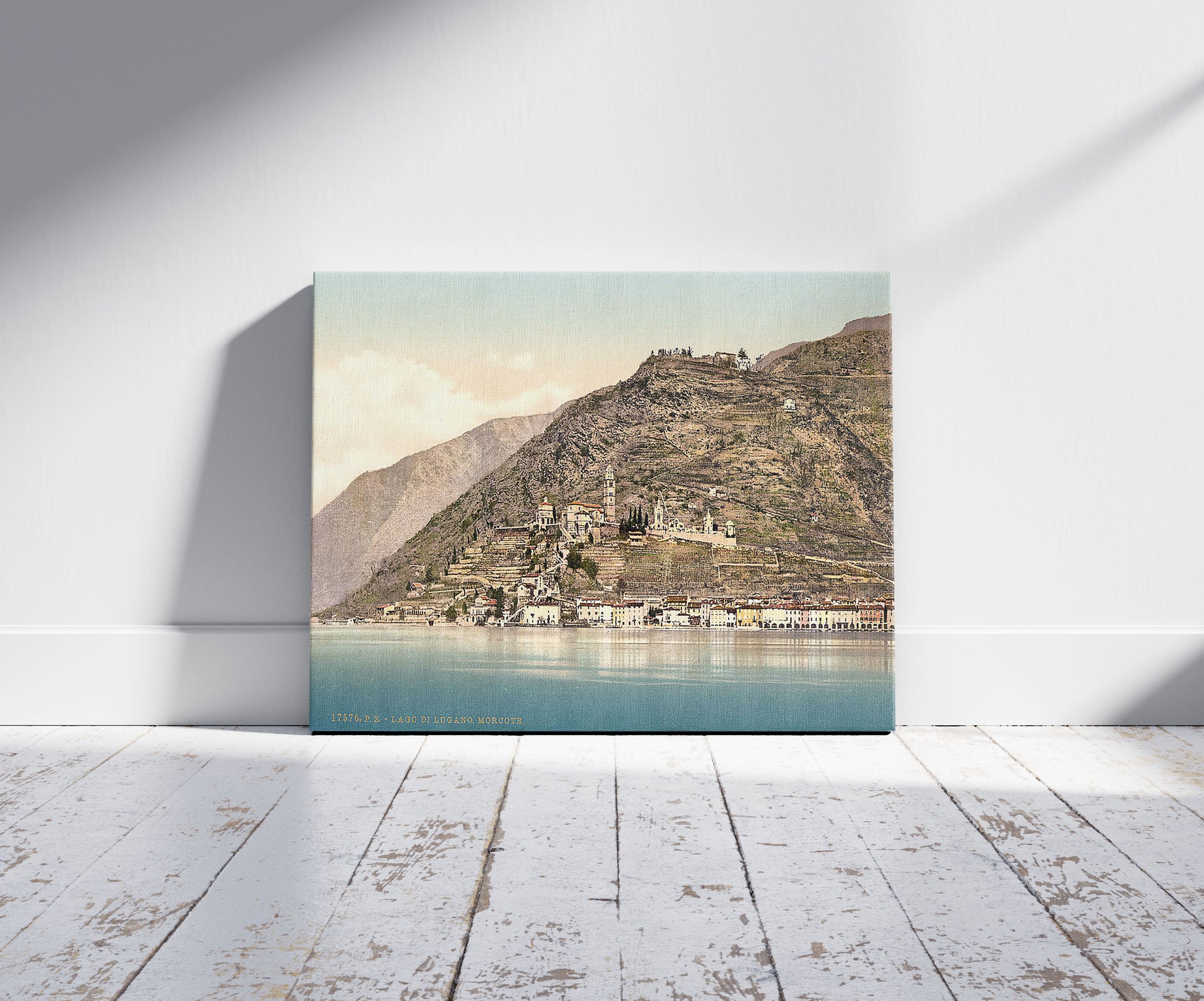 A picture of Lake of Lugano, Morcote, Tessin, Switzerland