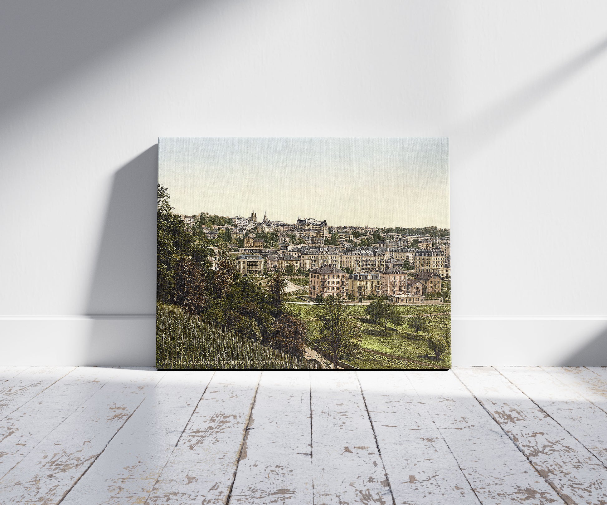 A picture of Lausanne, view of the Montriond, Geneva Lake, Switzerland