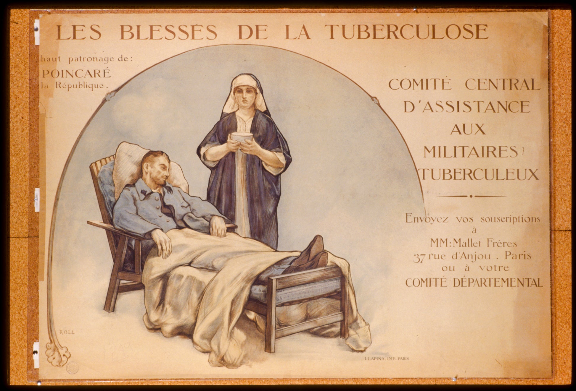 A picture of Les blessés de la tuberculose: Comité Central d'Assistance aux Militaires Tuberculeux