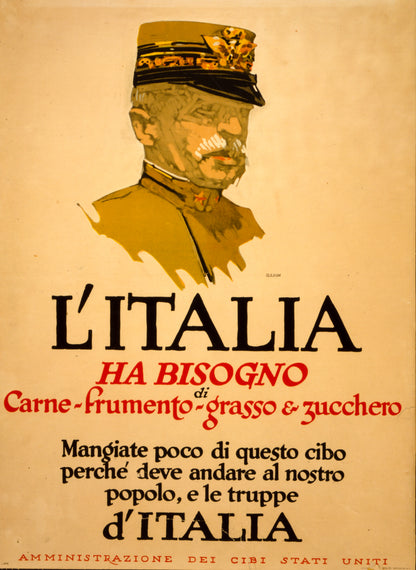 A picture of L'Italia ha bisogno di carne-frumento-grasso & zucchero