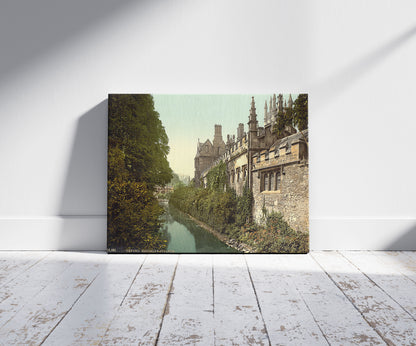 A picture of Magdalen College, from the river, Oxford, England