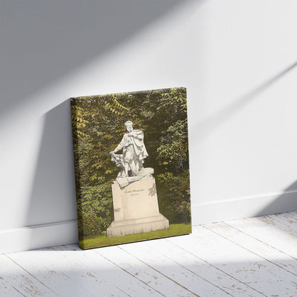 A picture of Makart Monument, Vienna, Austro-Hungary, a mockup of the print leaning against a wall