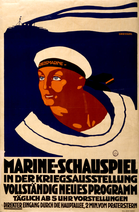 A picture of Marine-schauspiel in der Kriegsausstellung ...