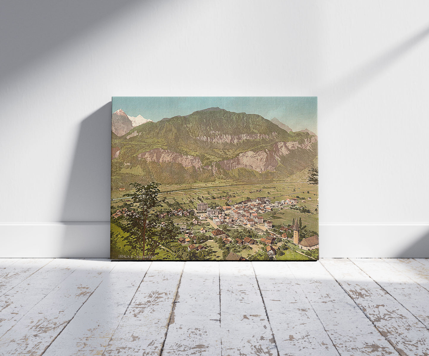 A picture of Meiringen, bird's-eye-view, Bernese Oberland, Switzerland