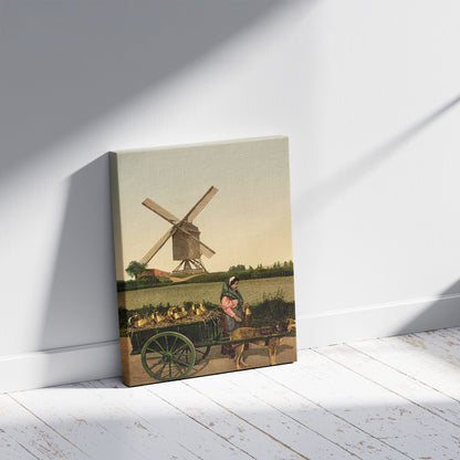 A picture of Milksellers, Brussels, Belgium, a mockup of the print leaning against a wall