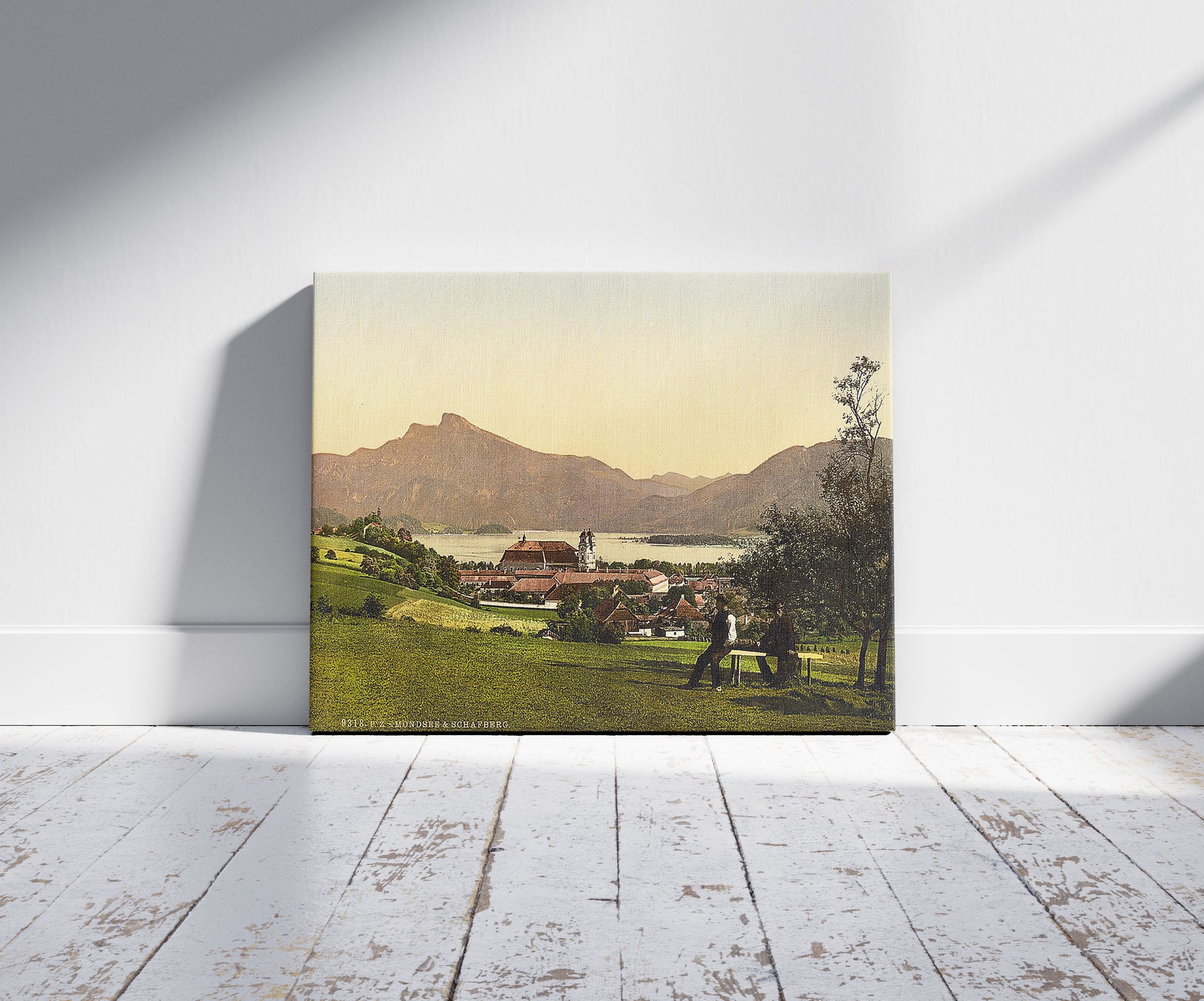 A picture of Mondsee and Schafberg, Upper Austria, Austro-Hungary