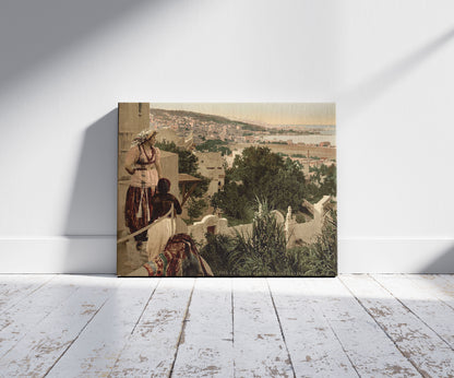 A picture of Moorish woman and child on the terrace, II, Algiers, Algeria