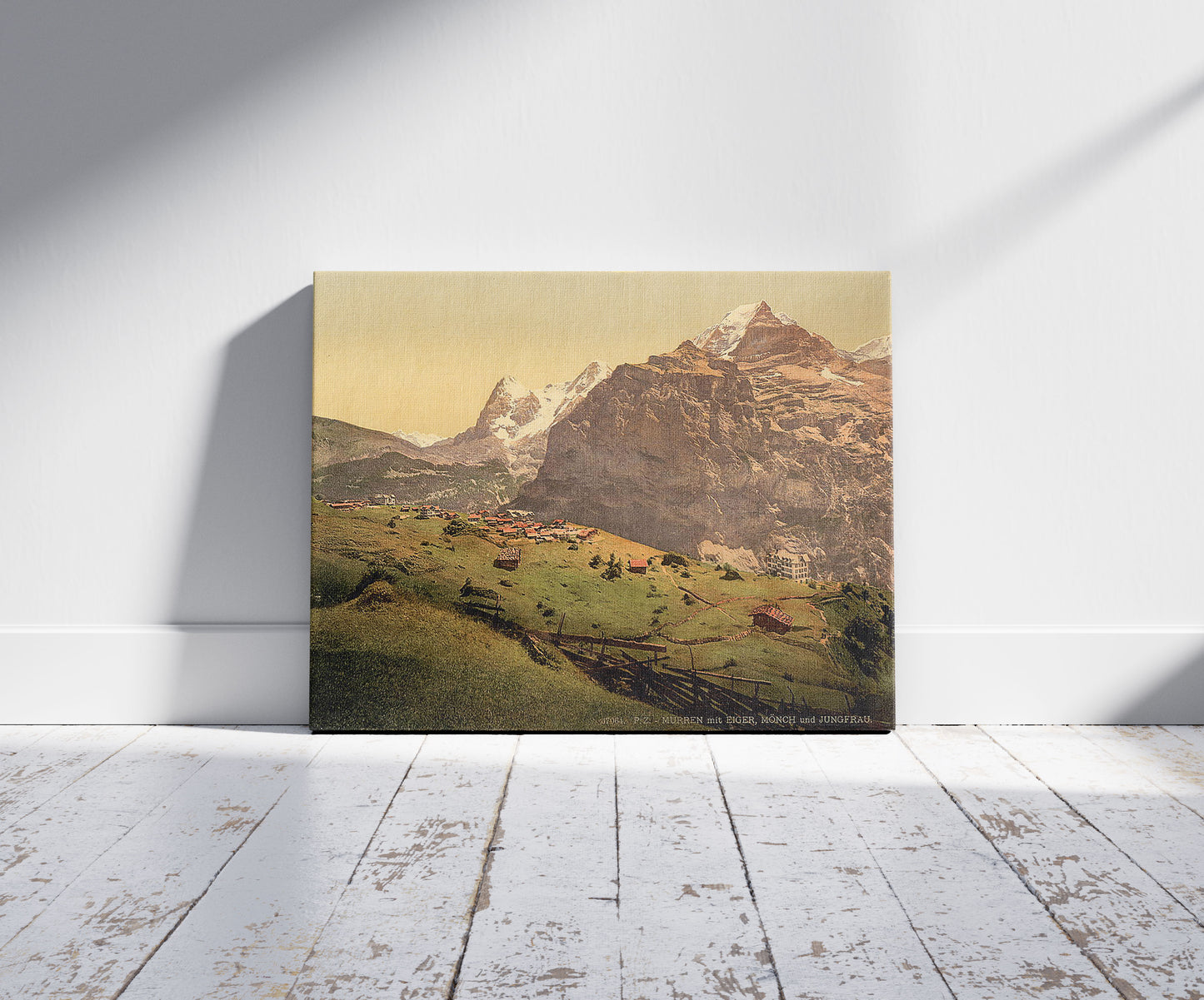 A picture of Mount Eiger, Mönch and Jungfrau, Mürren, Bernese Oberland, Switzerland