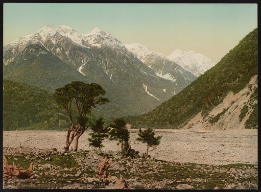 A picture of Mt. Rolleston, Entrance to Otira Gorge