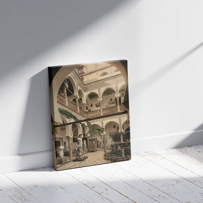 A picture of Museum: entrance hall, II, Algiers, Algeria, a mockup of the print leaning against a wall