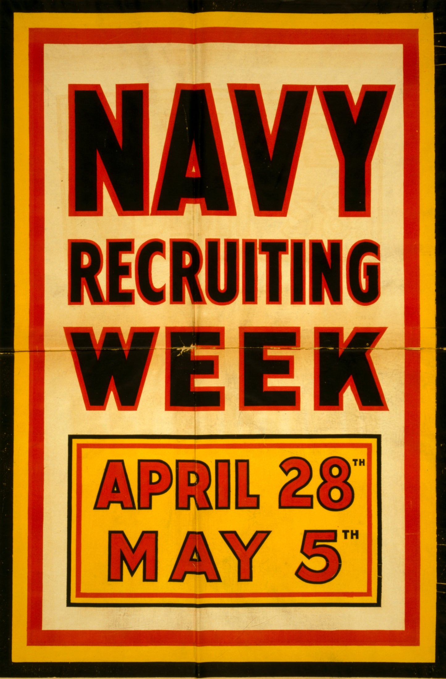 A picture of Navy recruiting week April 28th--May 5th.