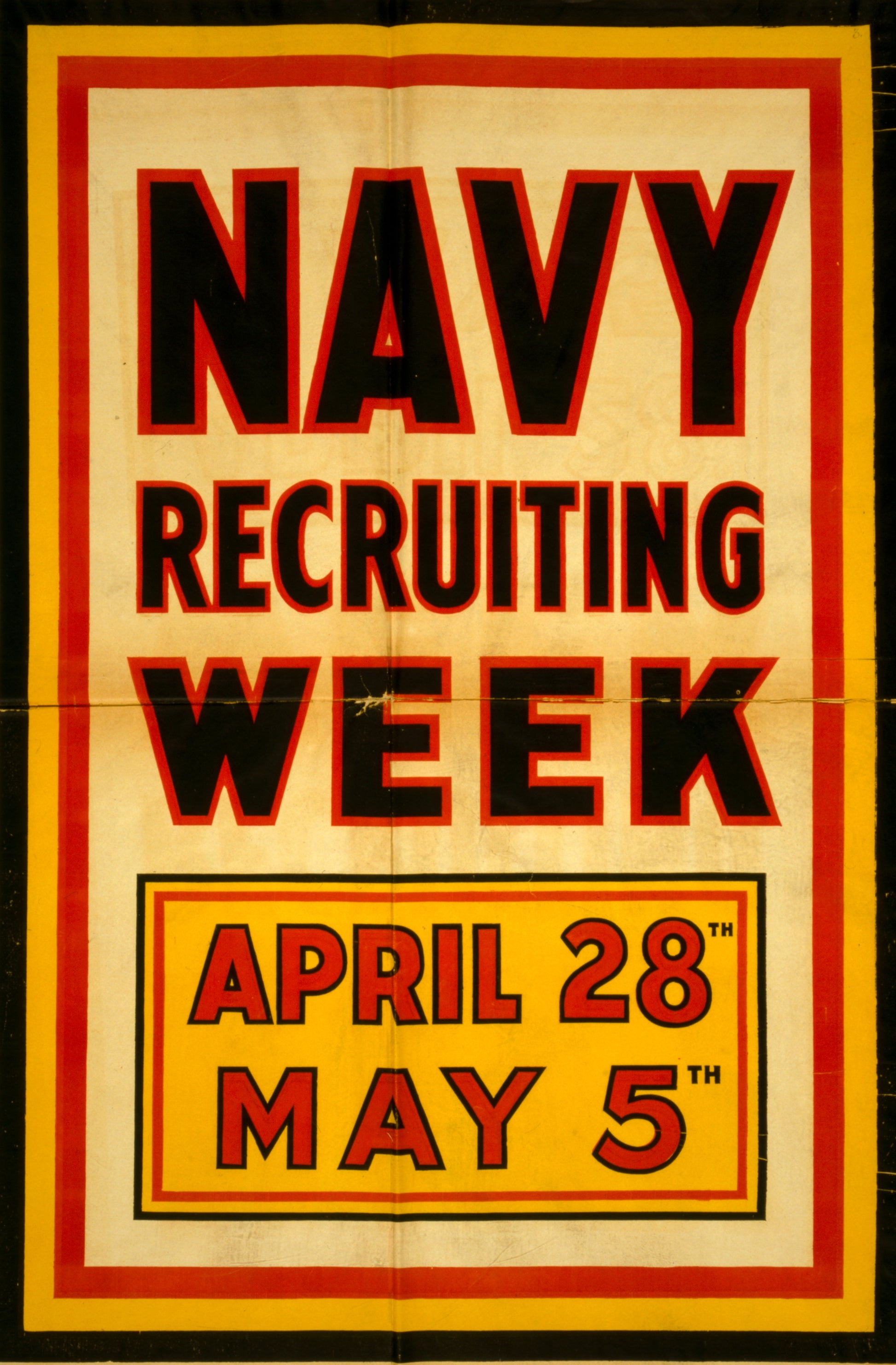 A picture of Navy recruiting week April 28th--May 5th.