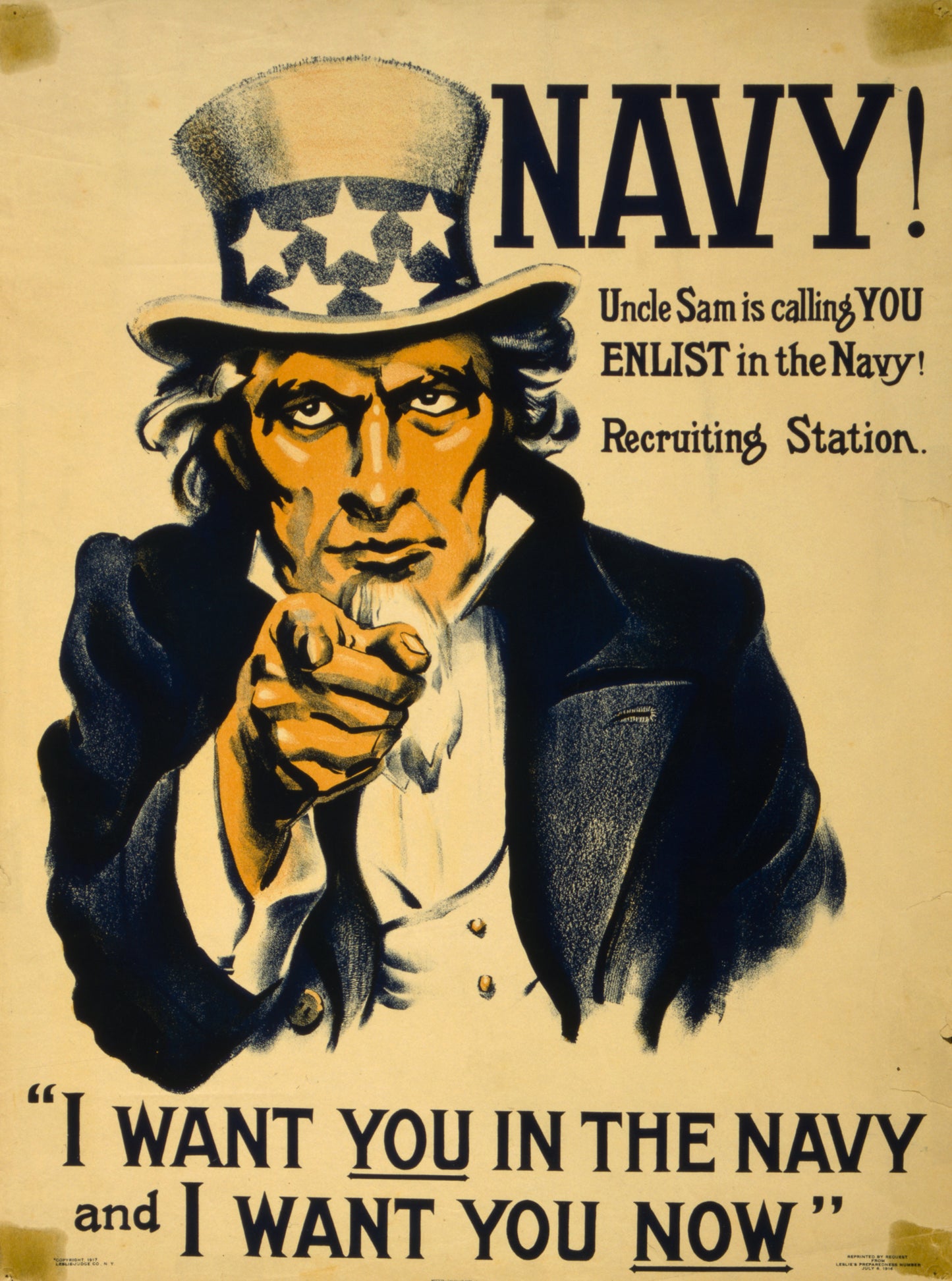 A picture of Navy! Uncle Sam is calling you--enlist in the Navy!