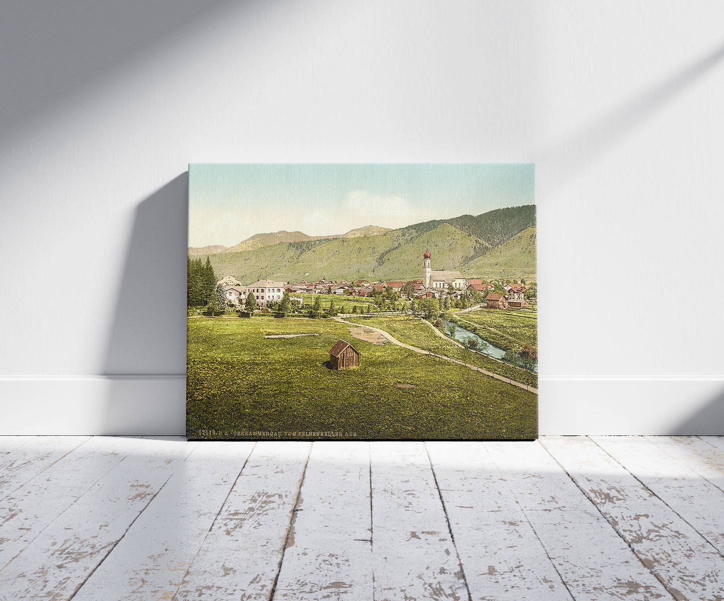 A picture of Oberammergau from from Felsenkeller, Upper Bavaria, Germany