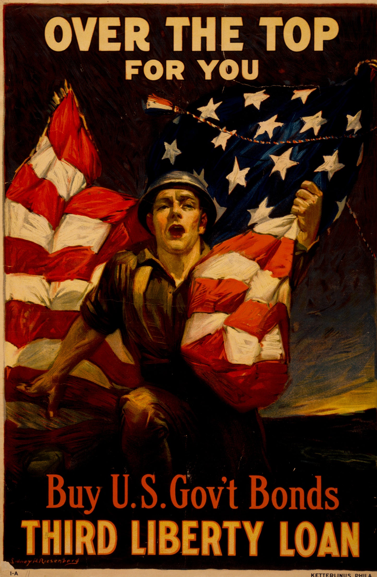 A picture of Over the top for you - Buy U.S. gov't bonds, Third Liberty Loan
