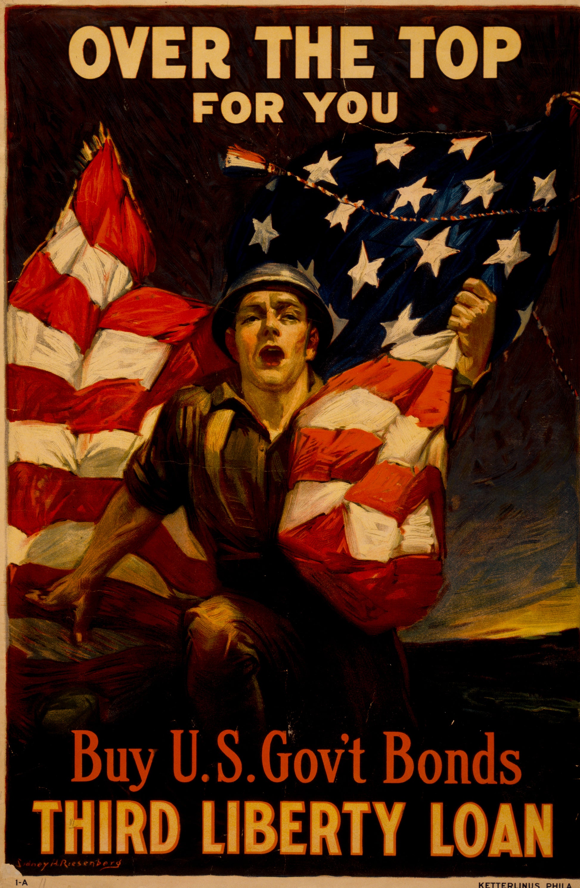 A picture of Over the top for you - Buy U.S. gov't bonds, Third Liberty Loan