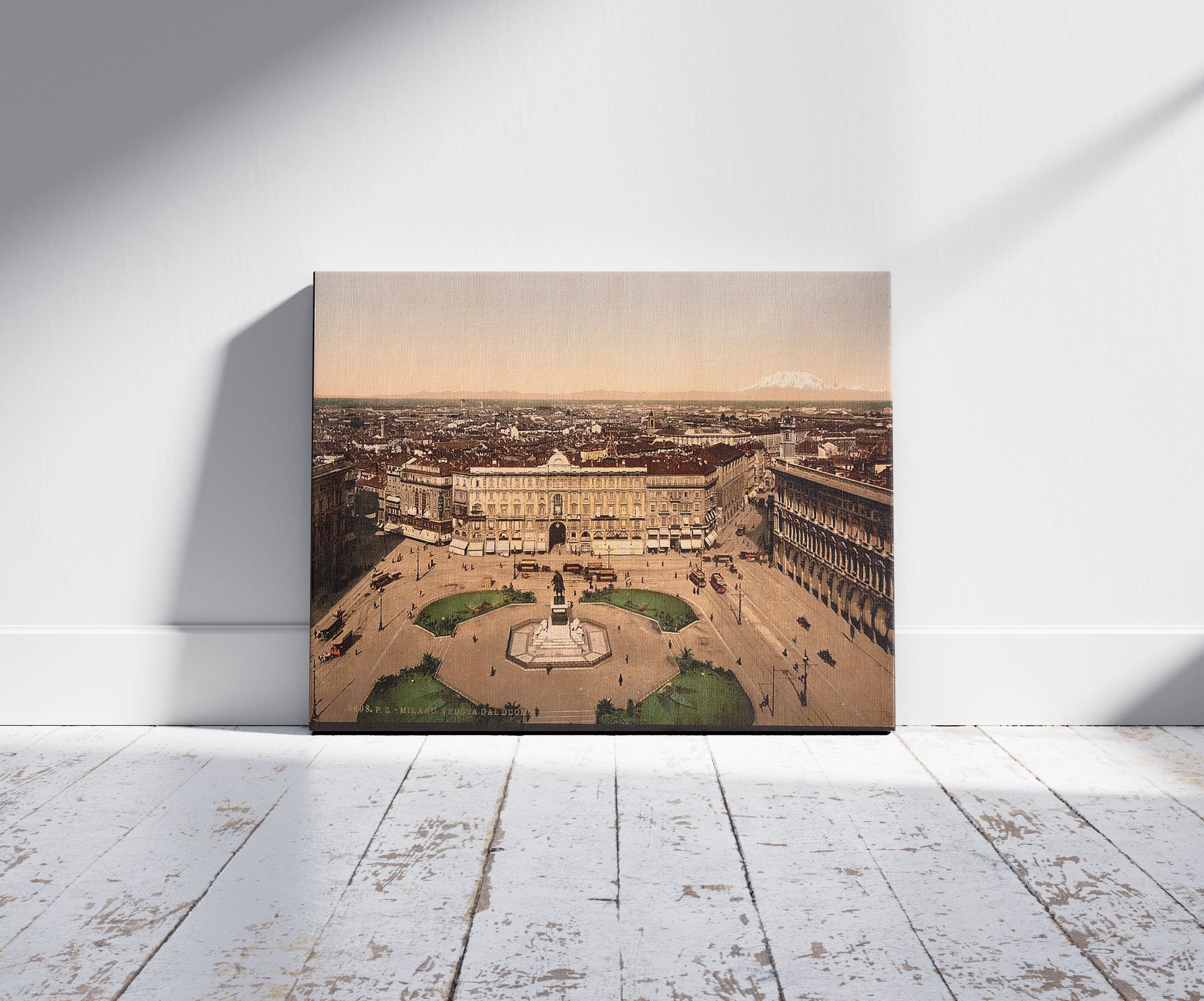 A picture of Panorama from the cathedral, Milan, Italy