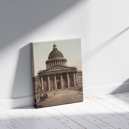 A picture of Paris. Le Panthéon, a mockup of the print leaning against a wall