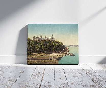 A picture of Parliament buildings from Major Hill Park, Ottawa