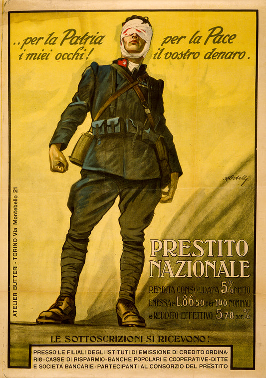A picture of Per la Patria i mieli occhi! Per la Pace il vosto denaro. Prestito Nazionale