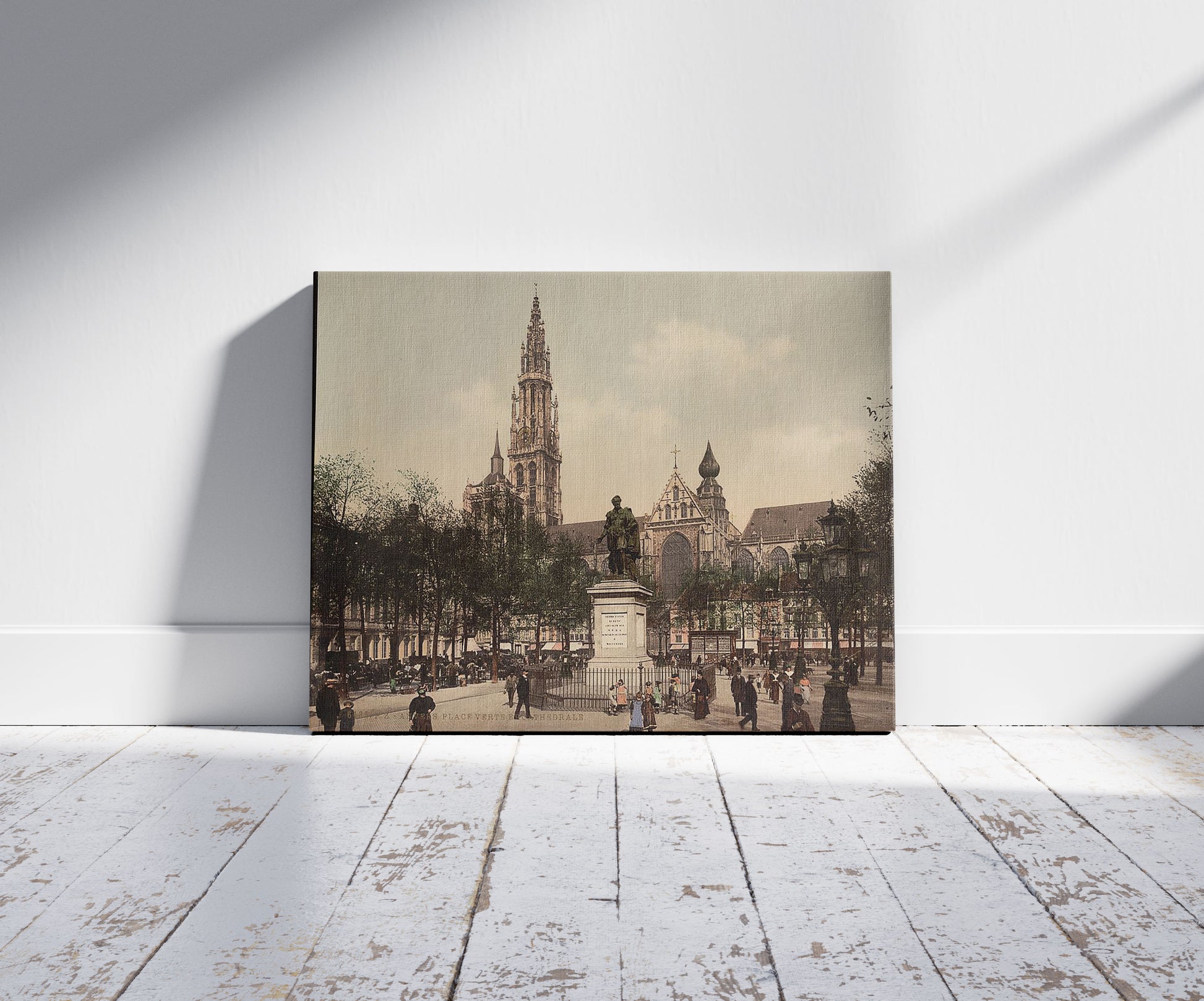 A picture of Place Verte and cathedral, Antwerp, Belgium