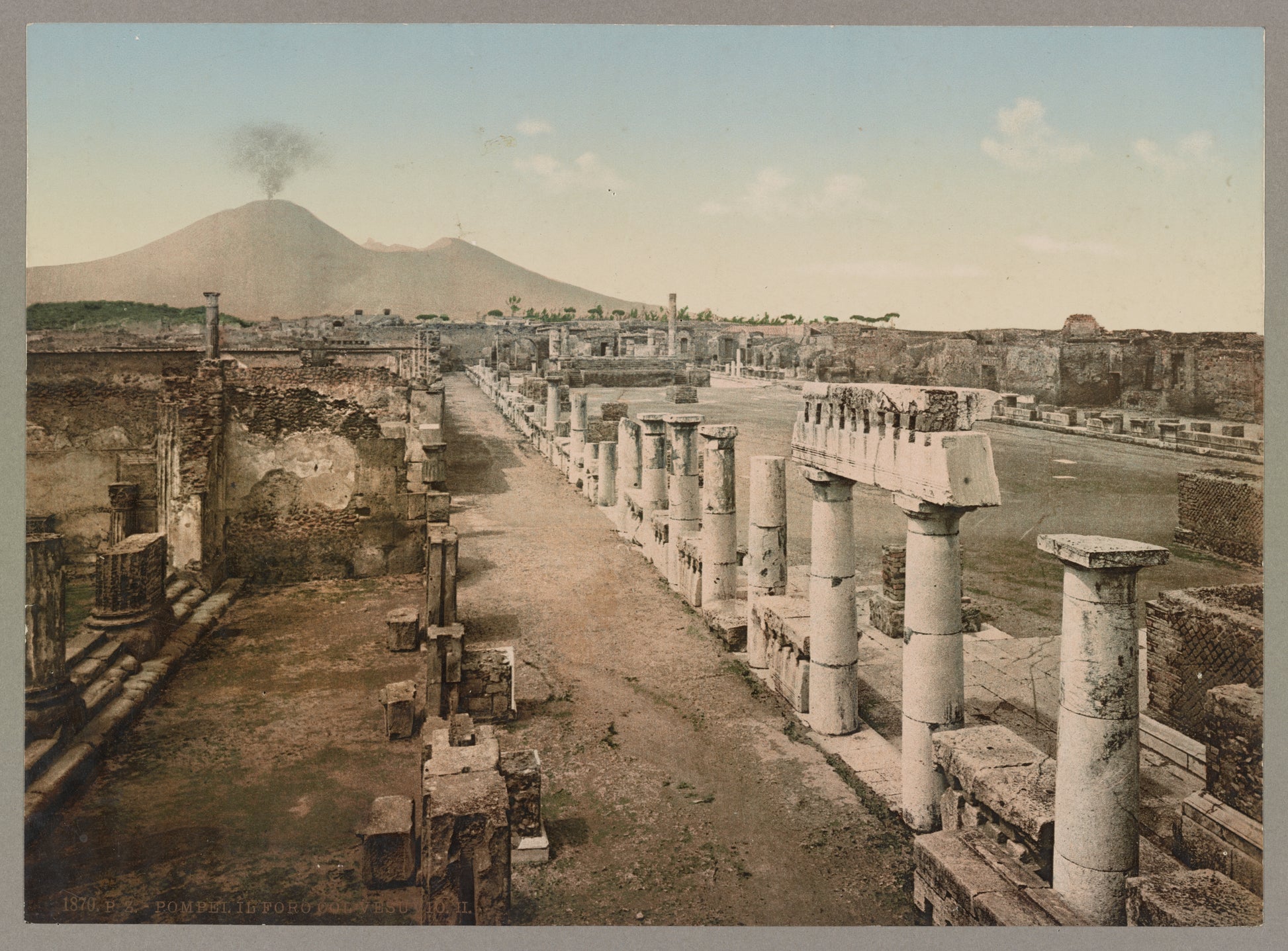 A picture of Pompei. Il Foro Col Vesuvio. II