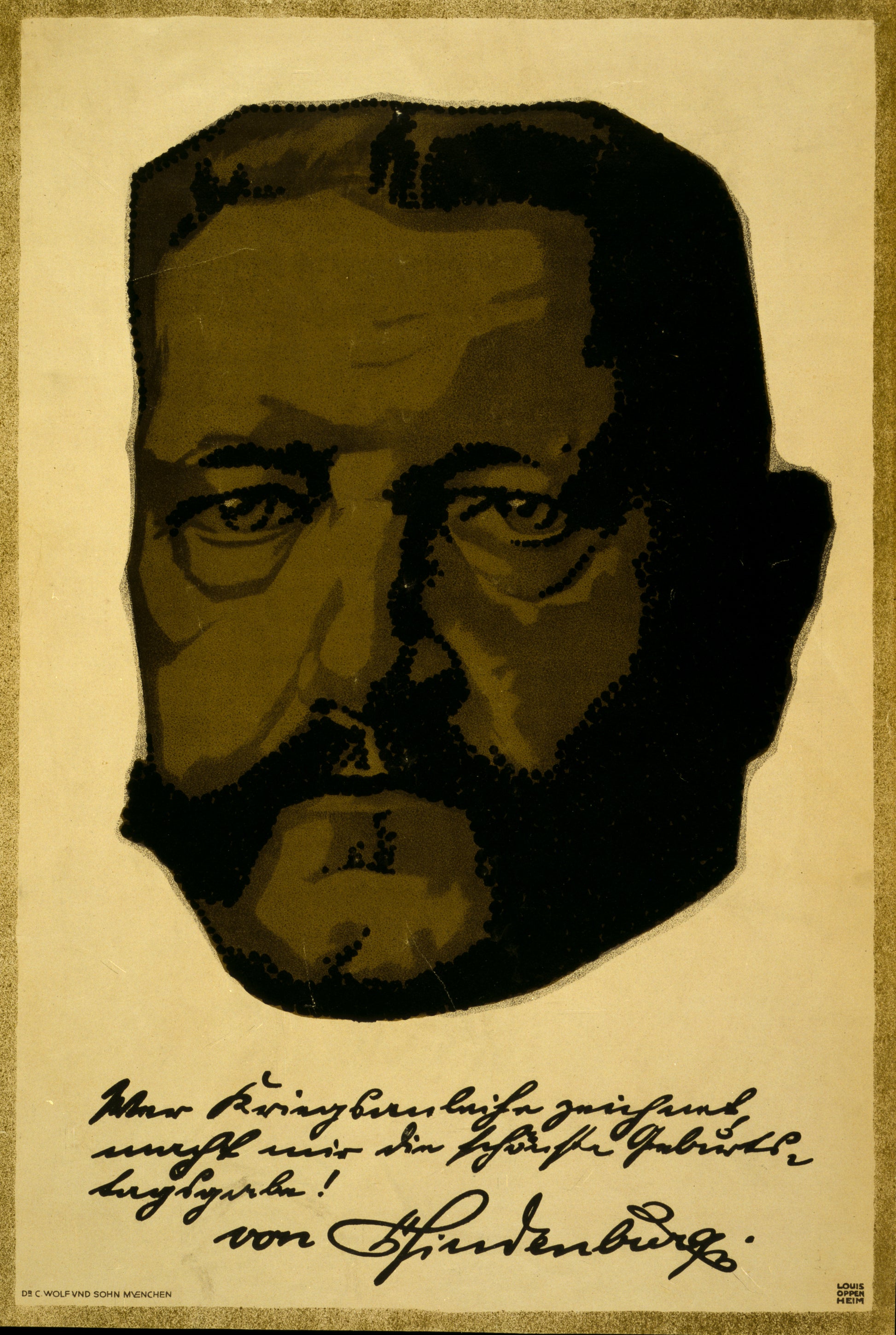 A picture of Portrait of General Field Marshall Paul von Hindenburg