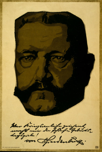 A picture of Portrait of General Field Marshall Paul von Hindenburg