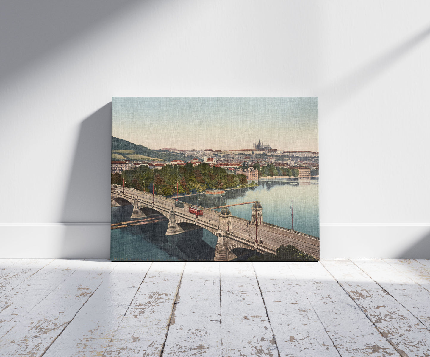 A picture of Prag. Kaiser Franz-Brücke mit Hradschin