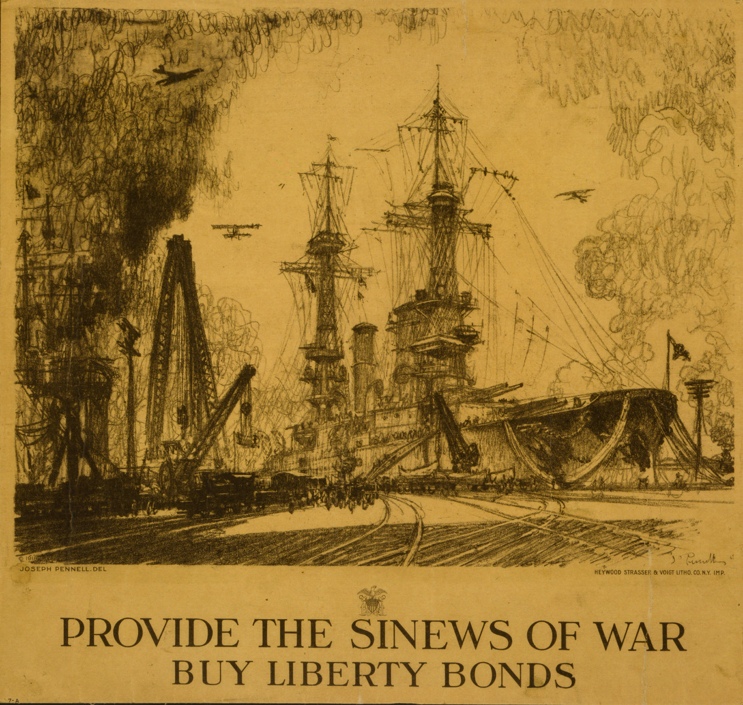 A picture of Provide the sinews of war, buy Liberty Bonds