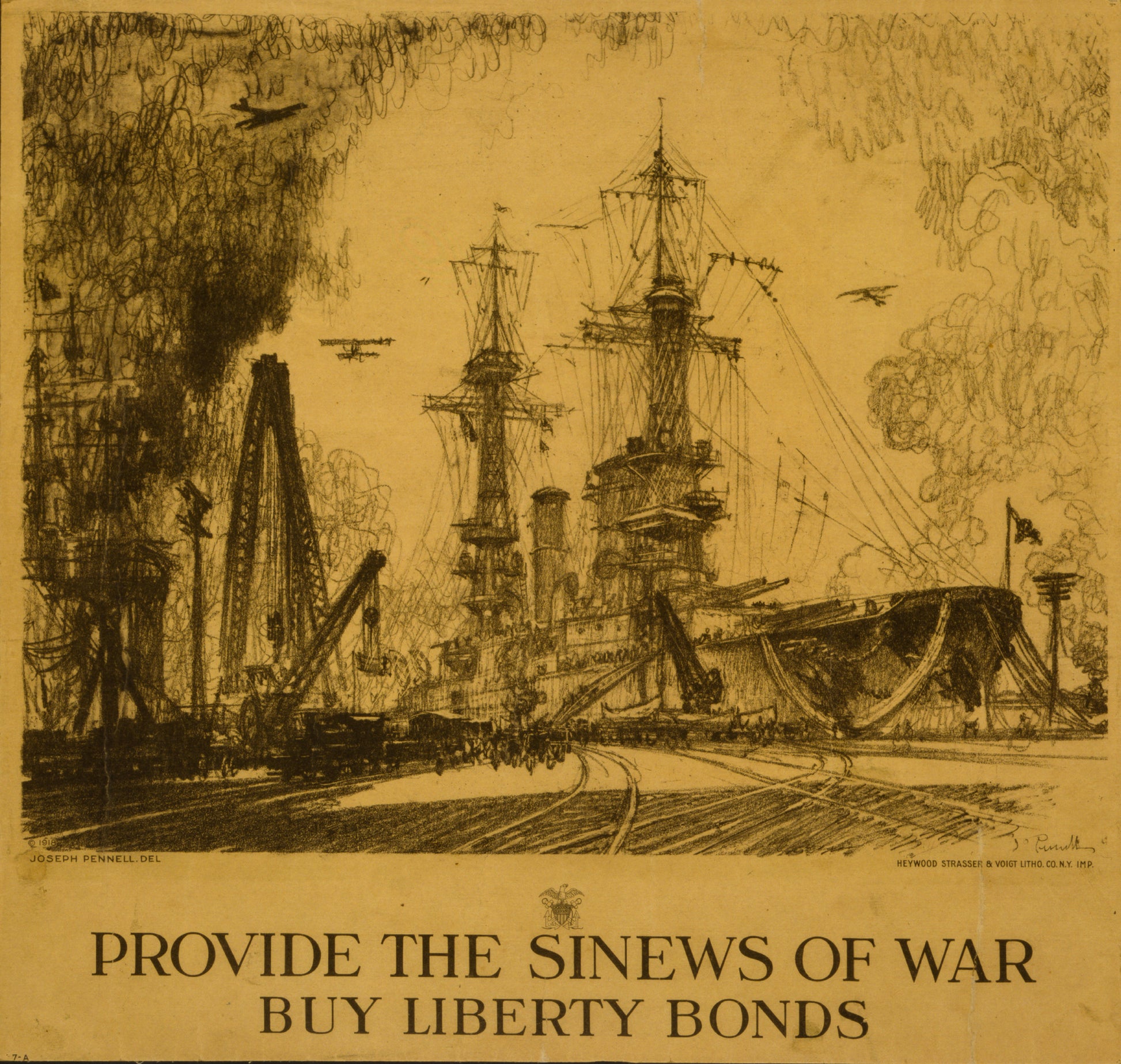 A picture of Provide the sinews of war, buy Liberty Bonds